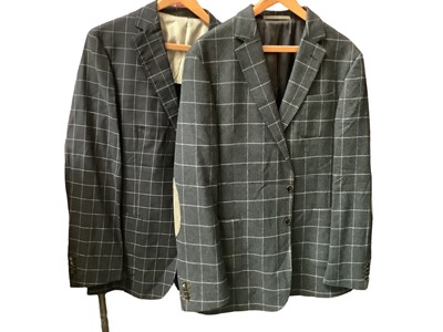 Lot 2125 - Ermenegildo Zegna navy pin-strip wool jacket with linen and silk lining, navy pin-strip jacket by Nova Tides
