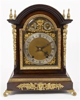 Lot 803 - Impressive late Victorian bracket Clocksck...
