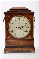 Lot 805 - Regency bracket Clocksck with white painted...