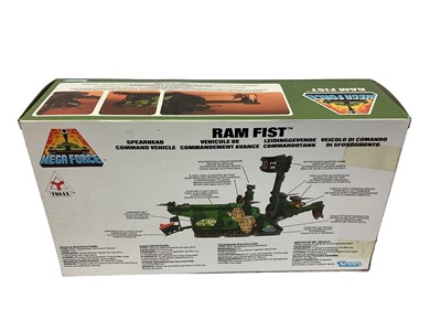 Lot 38 - Kenner (c1989) Mega Force diecast Triax Combat Vehicles including Blacklash (Air Assault Rapid Deployer) & Ram Fist (Spearhead Command Vehicle), both boxed (2)