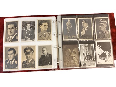 Lot 854 - Extensive collection of Nazi period German postcards including propaganda cards, portraits of troops, Hitler and Nazi leadership, Nazi architecture, parades, female nudes etc (278)