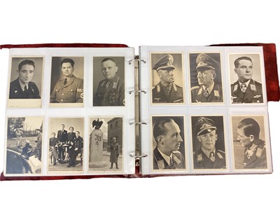 Lot 854 - Extensive collection of Nazi period German postcards including propaganda cards, portraits of troops, Hitler and Nazi leadership, Nazi architecture, parades, female nudes etc (278)