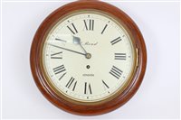 Lot 808 - Late 19th / early 20th century wall dial with...
