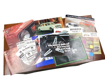 Lot 2151 - Collection of 1960s and 70s Morris sales brochures, price lists and related ephemera, to include 6 cwt 8 cwt van & pick up 1300 GT and Marina models (approximately 17 brochures).
