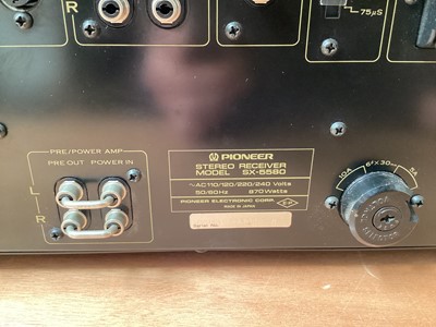 Lot 2217 - Rare Pioneer Stereo Receiver SX-5580