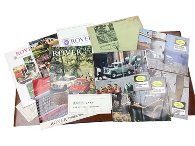 Lot 2155 - Collection of 1960s and 70s Rover and Land Rover sales brochures, price lists and related ephemera, to include 3500, P5 and P6 models (approximately 12 brochures).
