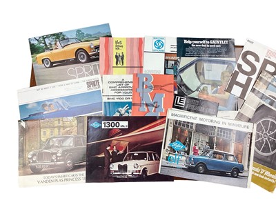 Lot 2156 - Collection of 1960s and 70s s British Leyland brochures, price lists and related ephemera, to include Riley and Vanden Plas (approximately 17 brochures).