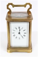 Lot 810 - Late 19th century French carriage Clocksck...