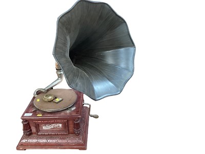 Lot 2219 - Leophone wind up gramophone