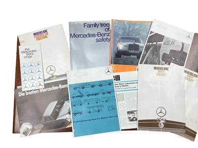 Lot 2162 - Collection of 1960s and 70s Mercedes - Benz sales brochures, price lists and related ephemera (approximately 10 brochures).