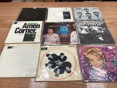 Lot 2221 - Box of 7" picture sleeves (45s), including Iggy and the Stooges, Pet Shop Boys, Fun Boy Three, etc