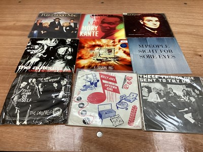 Lot 2221 - Box of 7" picture sleeves (45s), including Iggy and the Stooges, Pet Shop Boys, Fun Boy Three, etc