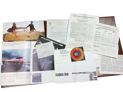 Lot 2163 - Collection of 1960s and 70s Mantra and Porsche sales brochures, price lists and related ephemera, (approximately 8 items).