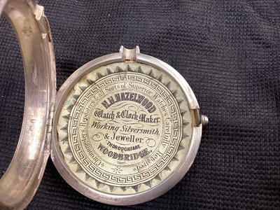 Lot 192 - George III silver pair cased pocket watch and a Victorian silver pair cased pocket watch (2)