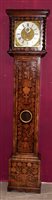 Lot 817 - Early 18th century eight day marquetry...
