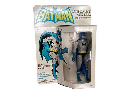 Lot 2004 - Mego Corps (c1979) Batman Limited Collector's Edition 5 1/2" action figure, in original packaging No.91503, plus Lone Star diecast Dan Dare ray gun  (2)
