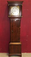 Lot 819 - Late 18th century thirty hour longcase...
