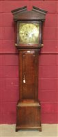 Lot 821 - E. Burton, Kendal: George III oak longcase...