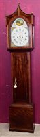 Lot 822 - George III eight day longcase Clocksck with...