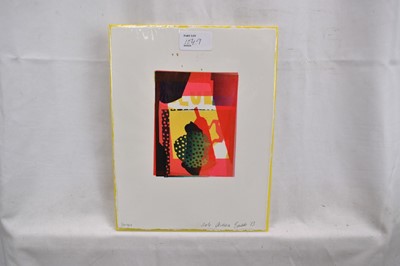 Lot 1049 - *Dale Devereux Barker (b.1962) three unique signed prints - ‘2nd Guitar’, Untitled and ‘Modern Flower’