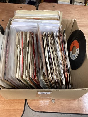 Lot 2223 - Box of 45s, including the Shangri-Las, Bob B. Soxx