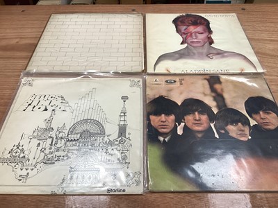 Lot 2224 - Box of LPs, including Beatles, David Bowie, Pink Floyd, Pixies, etc