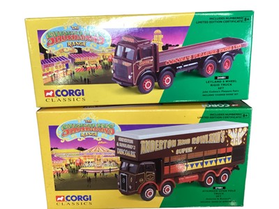 Lot 2011 - Corgi Classics Showman Circus models, No.s 24401, 27801, 16101 & 06661, all boxed (4)
