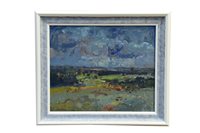 Lot 1384 - Geoffrey Chatten (b. 1938), oil on board -...