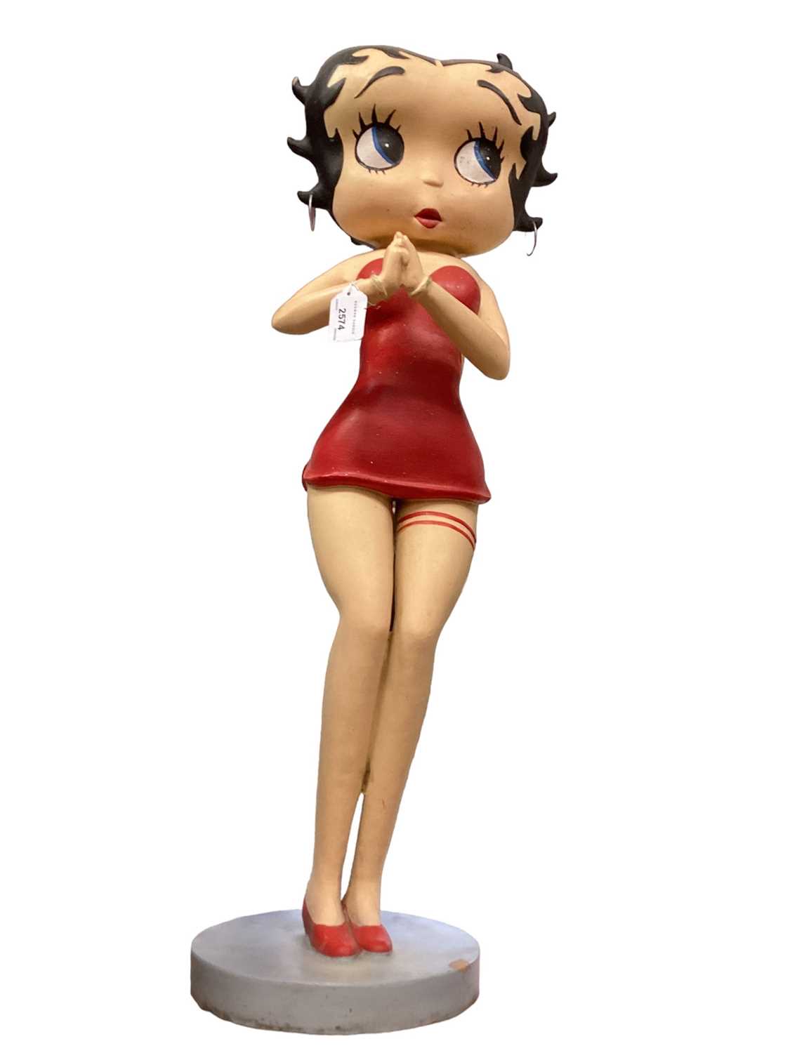 Lot 2574 - Free standing Betty Boop figure, approximately 88cm in height.