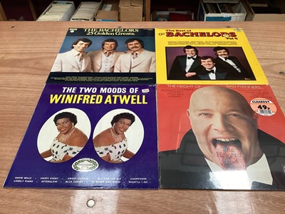 Lot 2243 - Three retro storage units of LP records including Pat Benatar, Cliff Bennet and the Rebel Rousers, Tony Bennett, Dave Berry, Elkie Brook and Long John Baldry