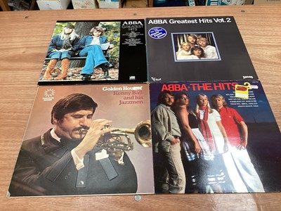 Lot 2243 - Three retro storage units of LP records including Pat Benatar, Cliff Bennet and the Rebel Rousers, Tony Bennett, Dave Berry, Elkie Brook and Long John Baldry