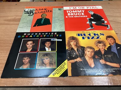 Lot 2243 - Three retro storage units of LP records including Pat Benatar, Cliff Bennet and the Rebel Rousers, Tony Bennett, Dave Berry, Elkie Brook and Long John Baldry