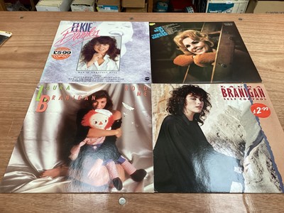 Lot 2243 - Three retro storage units of LP records including Pat Benatar, Cliff Bennet and the Rebel Rousers, Tony Bennett, Dave Berry, Elkie Brook and Long John Baldry