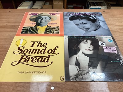 Lot 2243 - Three retro storage units of LP records including Pat Benatar, Cliff Bennet and the Rebel Rousers, Tony Bennett, Dave Berry, Elkie Brook and Long John Baldry