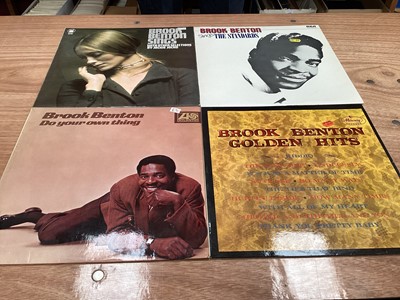 Lot 2243 - Three retro storage units of LP records including Pat Benatar, Cliff Bennet and the Rebel Rousers, Tony Bennett, Dave Berry, Elkie Brook and Long John Baldry