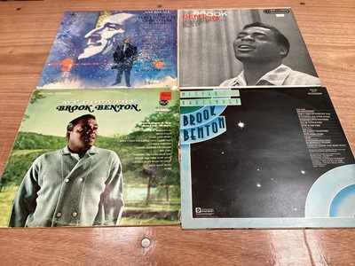 Lot 2243 - Three retro storage units of LP records including Pat Benatar, Cliff Bennet and the Rebel Rousers, Tony Bennett, Dave Berry, Elkie Brook and Long John Baldry