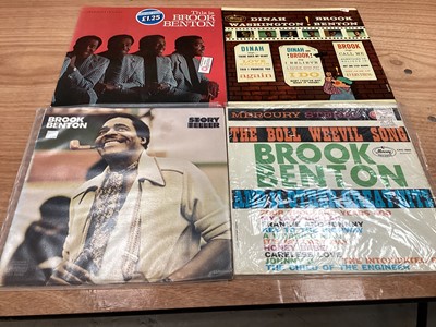 Lot 2243 - Three retro storage units of LP records including Pat Benatar, Cliff Bennet and the Rebel Rousers, Tony Bennett, Dave Berry, Elkie Brook and Long John Baldry