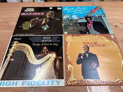 Lot 2243 - Three retro storage units of LP records including Pat Benatar, Cliff Bennet and the Rebel Rousers, Tony Bennett, Dave Berry, Elkie Brook and Long John Baldry