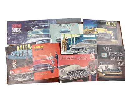 Lot 2185 - Collection of 1950s and early 1960s Buick sales brochures (approximately 10 brochures).