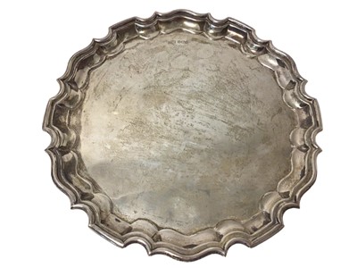 Lot 279 - Contemporary silver salver by Walker & Hall