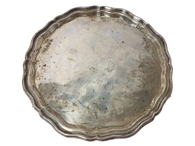 Lot 280 - 1930s silver salver