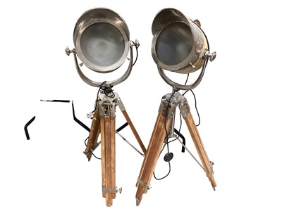 Lot 2603 - Pair of vintage style lights