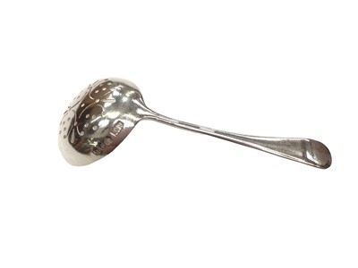 Lot 267 - George V silver sugar bowl and matching sifter spoon, (Edinburgh 1935) (2)