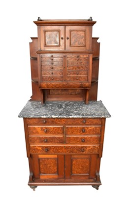 Lot 1366 - Late Victorian mahogany dentist's cabinet