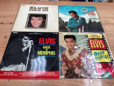 Lot 2275 - Collection of 1960s and later records including Elvis, Roy Orbison, Cliff Richard etc (1 box)