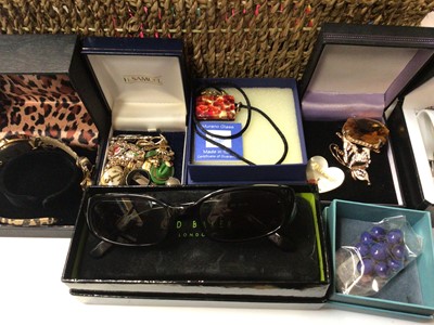 Lot 260 - Group of costume jewellery, wristwatches and a pair of Gucci prescription sunglasses