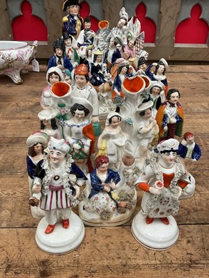 Lot 34 - Group of Staffordshire figures