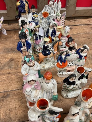 Lot 34 - Group of Staffordshire figures