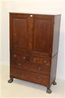 Lot 1404 - Highly unusual early 19th century mahogany...