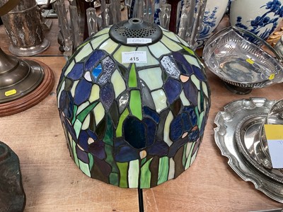 Lot 415 - Tiffany style glass lamp shape